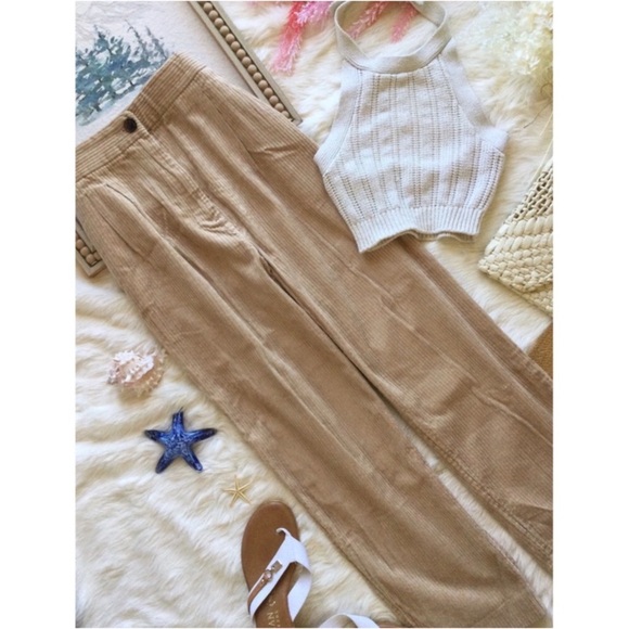 H&M Vintage Farmhouse High Waisted Corduroy Slacks - Picture 5 of 11